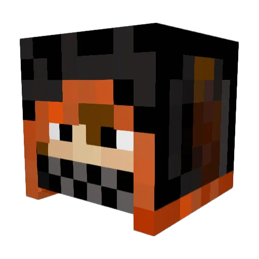 PGeekS Minecraft avatar head, 3D render