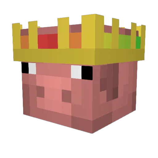 PH03N1XX_ Minecraft avatar head, 3D render