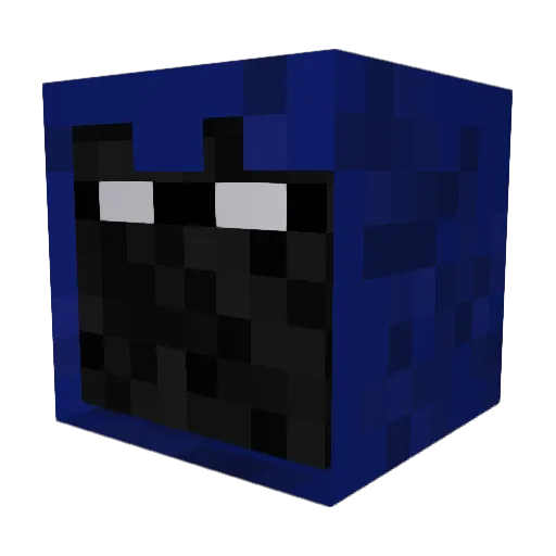 PH0BlA Minecraft avatar head, 3D render