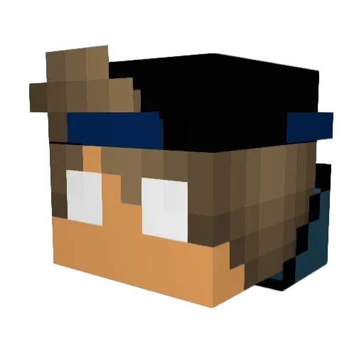 PH0T0 Minecraft avatar head, 3D render