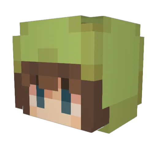 PHAFSZ Minecraft avatar head, 3D render