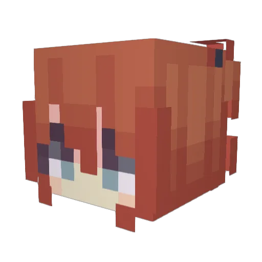 PHEK11 Minecraft avatar head, 3D render