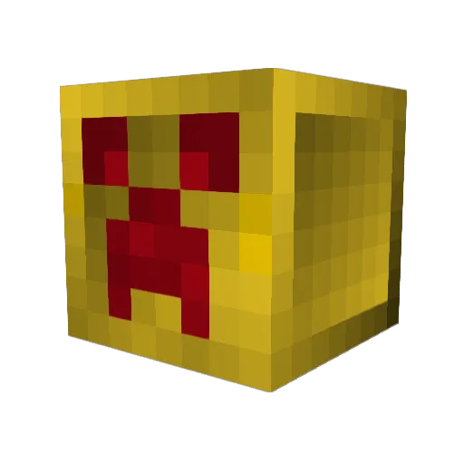 PHENIX Minecraft avatar head, 3D render