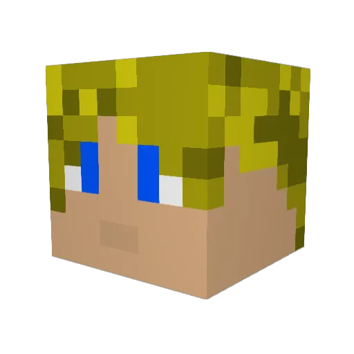 PHNX_ Minecraft avatar head, 3D render