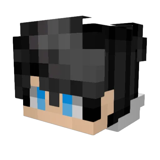 PHO2UGAMER Minecraft avatar head, 3D render