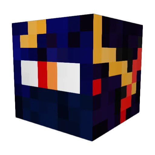PHOENIXTEOX Minecraft avatar head, 3D render