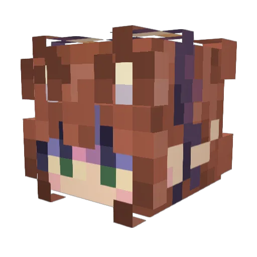 PHOH20 Minecraft avatar head, 3D render