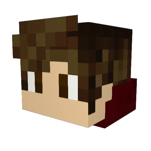 PHScLoWn Minecraft avatar head, 3D render