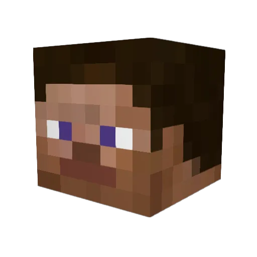 PHXNTMXD Minecraft avatar head, 3D render