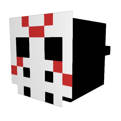 PHZwra Minecraft avatar head, 3D render