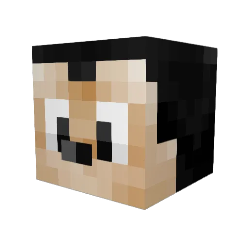 PH_minecraft05 Minecraft avatar head, 3D render