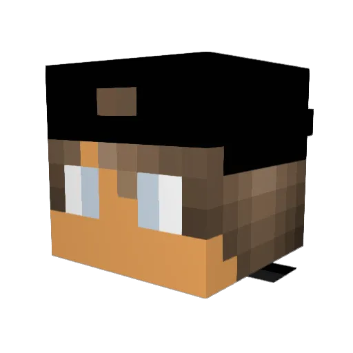 PHeppto Minecraft avatar head, 3D render