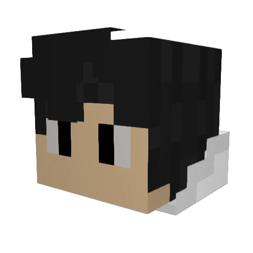 PHzL777 Minecraft avatar head, 3D render