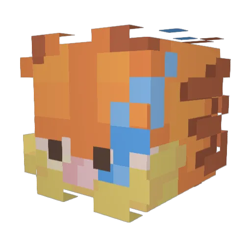 PI55BOY Minecraft avatar head, 3D render