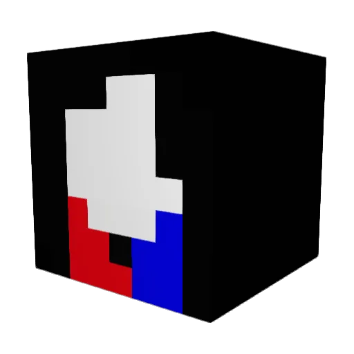 PIC974 Minecraft avatar head, 3D render
