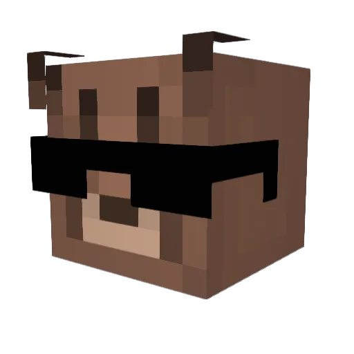 PICHUGIN37RUS Minecraft avatar head, 3D render