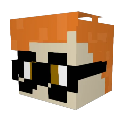 PICKLESSS5501 Minecraft avatar head, 3D render