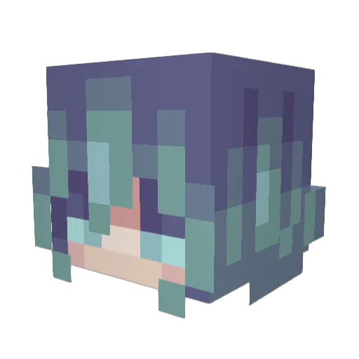 PICO_38 Minecraft avatar head, 3D render