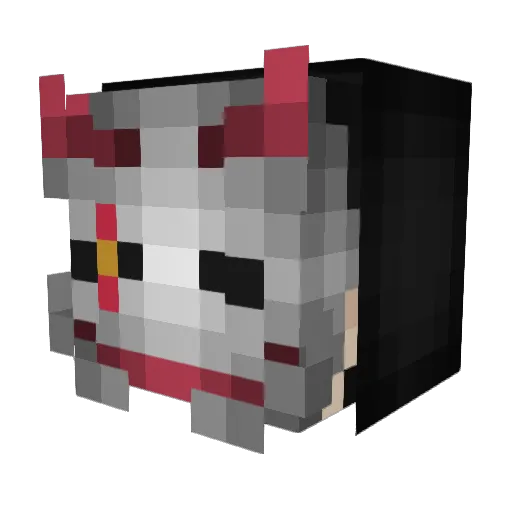 PICO_Zzangdol Minecraft avatar head, 3D render