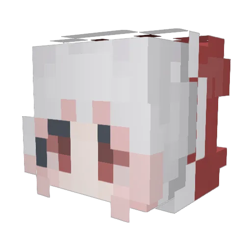 PIDEPERDONUS_2 Minecraft avatar head, 3D render