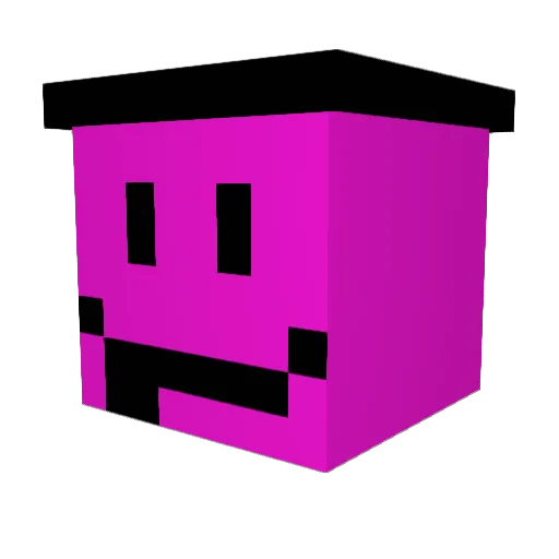 PIGMAN125 Minecraft avatar head, 3D render
