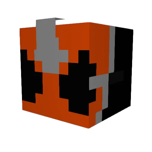 PIGU0705 Minecraft avatar head, 3D render