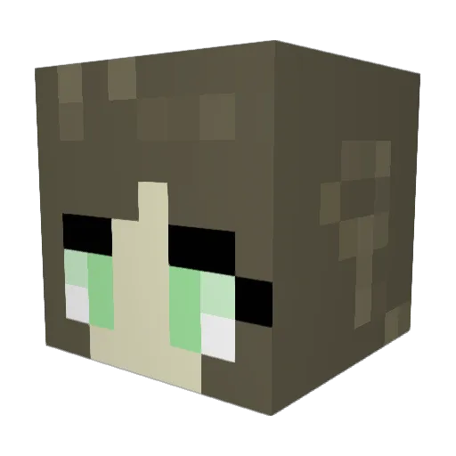 PIHLA8 Minecraft avatar head, 3D render