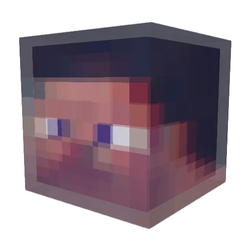 PIKACHU2468 Minecraft avatar head, 3D render