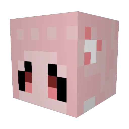 PIKARI2143 Minecraft avatar head, 3D render