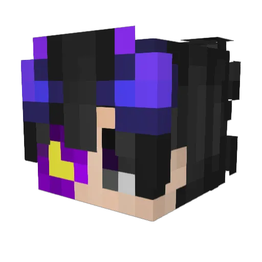 PIKIMEN Minecraft avatar head, 3D render