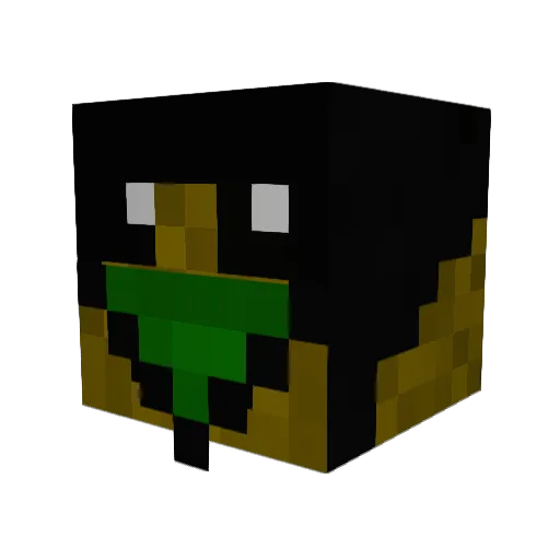 PIKKLEJUICE Minecraft avatar head, 3D render