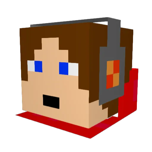 PIMPERG19 Minecraft avatar head, 3D render