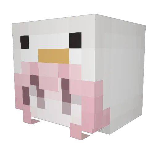 PINE0606 Minecraft avatar head, 3D render