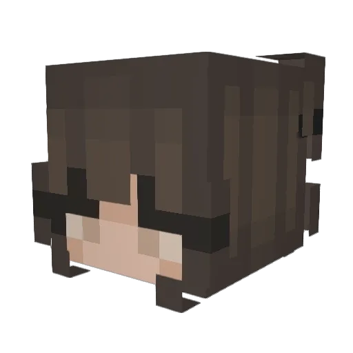 PINKYB09 Minecraft avatar head, 3D render