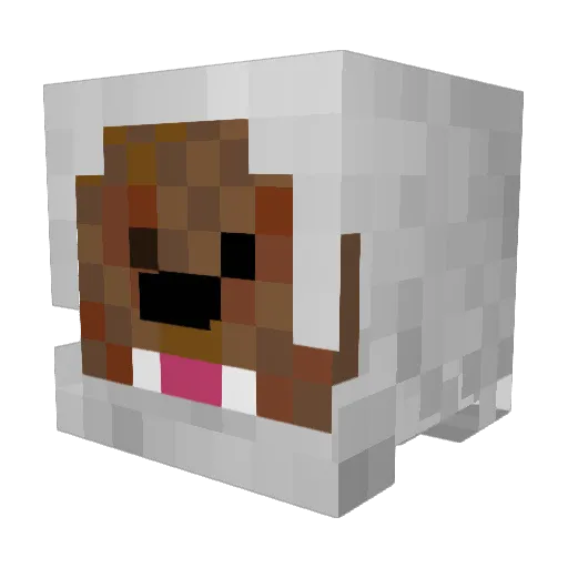 PINT00 Minecraft avatar head, 3D render