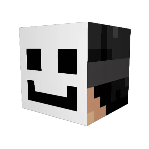 PIOTREK3110 Minecraft avatar head, 3D render