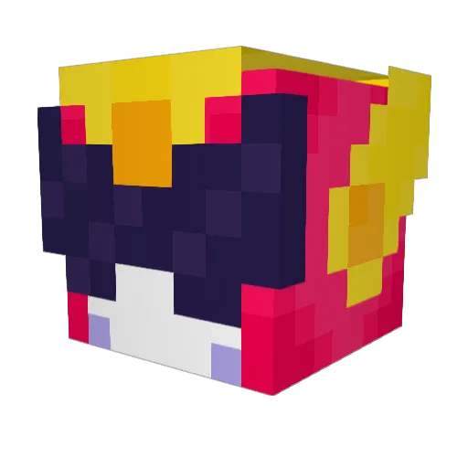 PIPER0205 Minecraft avatar head, 3D render