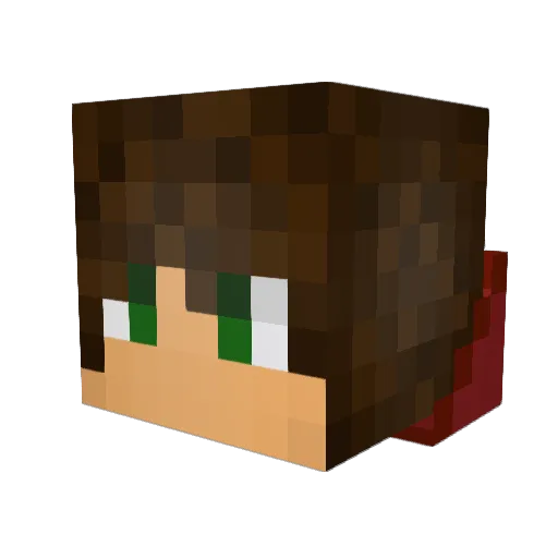 PIPEX7 Minecraft avatar head, 3D render