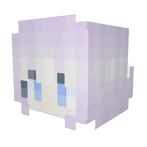 PIPIGUI Minecraft avatar head, 3D render