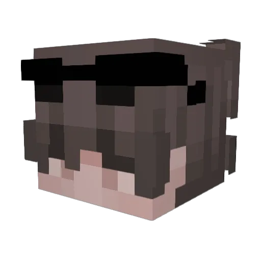 PIPIHAN Minecraft avatar head, 3D render
