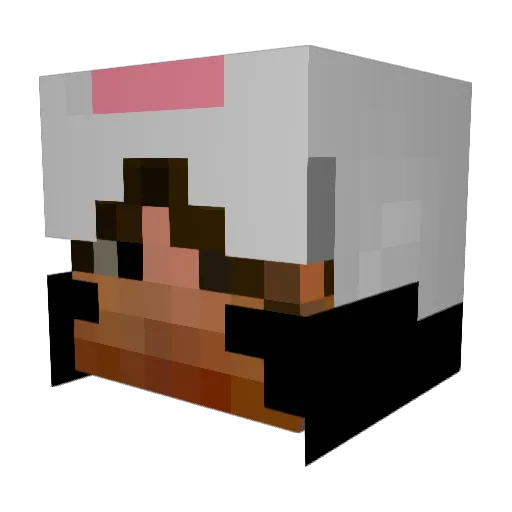 PIRATARO Minecraft avatar head, 3D render