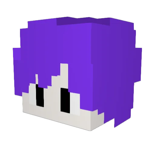 PIRIYEE Minecraft avatar head, 3D render
