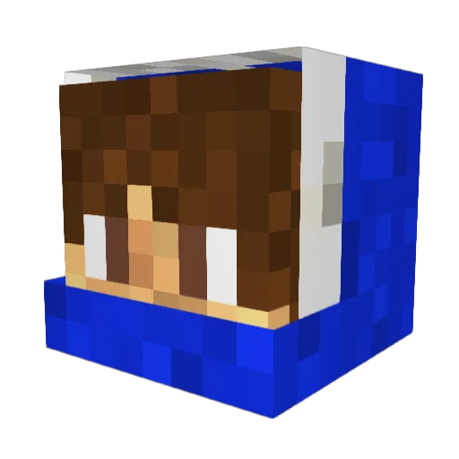 PIROHD Minecraft avatar head, 3D render