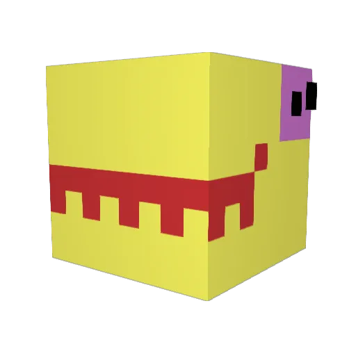 PISKUN_ Minecraft avatar head, 3D render
