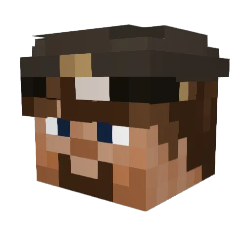 PISTACHIOGUY56 Minecraft avatar head, 3D render