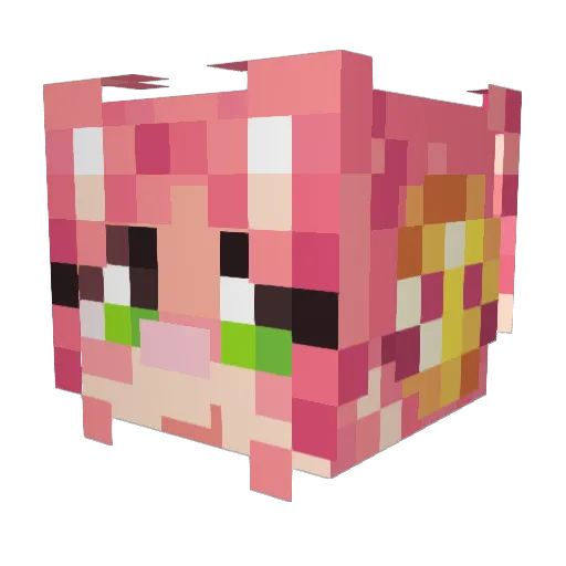 PIXELMAN2022 Minecraft avatar head, 3D render