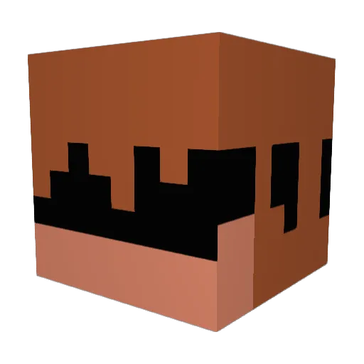 PIXELword7229 Minecraft avatar head, 3D render