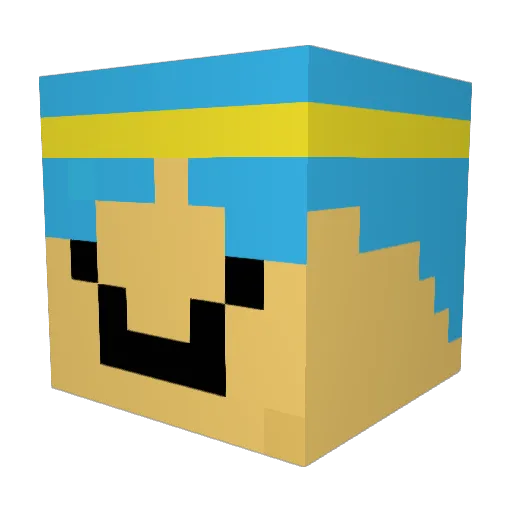 PIXEN420 Minecraft avatar head, 3D render