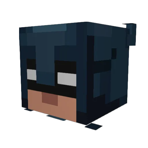 PIXLKOMATSU Minecraft avatar head, 3D render