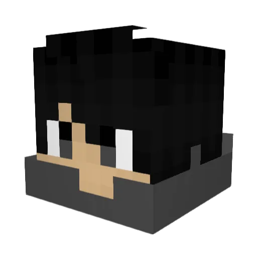 PIXRADx2 Minecraft avatar head, 3D render